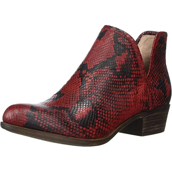 Women's Lucky Brand Baley Bootie - Size: 9.5, Red