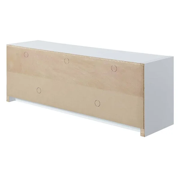 Pemberly Row 60x22 Wood TV Stand in White - PR-4753-1949393, 21.75" x 15.5"