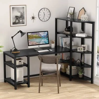 Cecelio L-Shape Desk Latitude Run