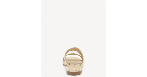 Lucky Brand Women's Decime Woven Slide Sandals - Peach Multi
