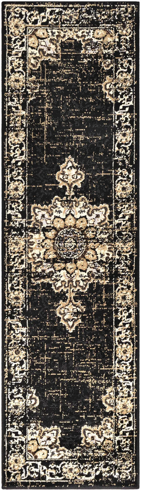Surya Paramount PAR-1089 Black Area Rug 6&7x22 x 9&6x22