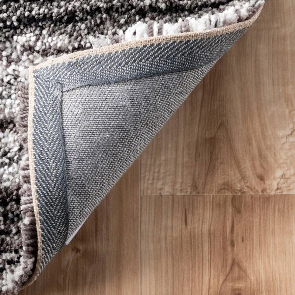 nuLOOM Drey Ombre Shag Area Rug - Size: 4& Square, Gray