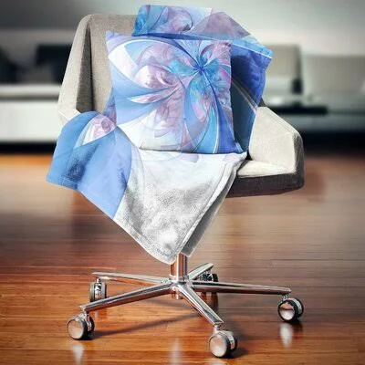 Floral Fractal Flower Pillow East Urban Home Size: 18x22 x 18