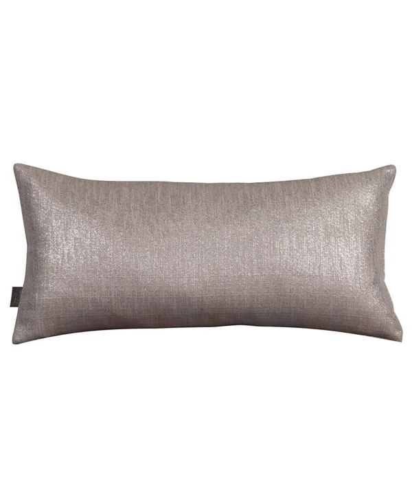 Howard Elliott Glam Kidney Pillow - Pewter - Down Insert