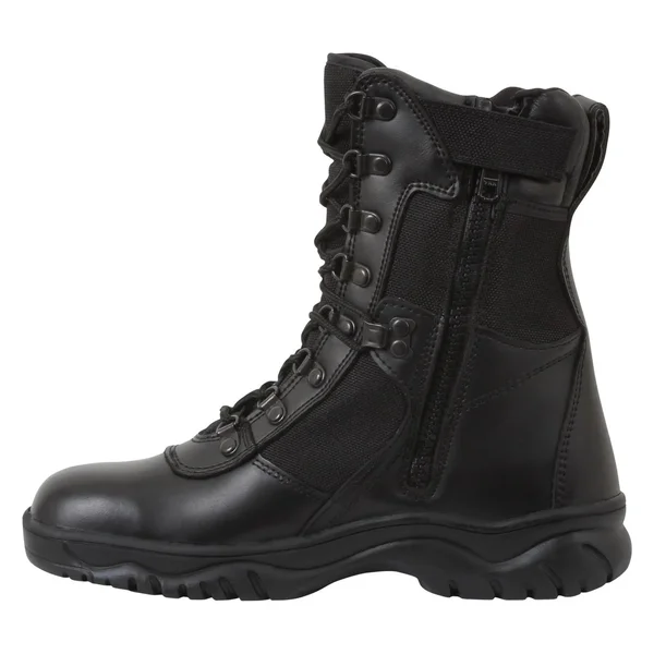 Rothco Forced Entry 8x22 Tactical Boot with Side Zipper 9, Black