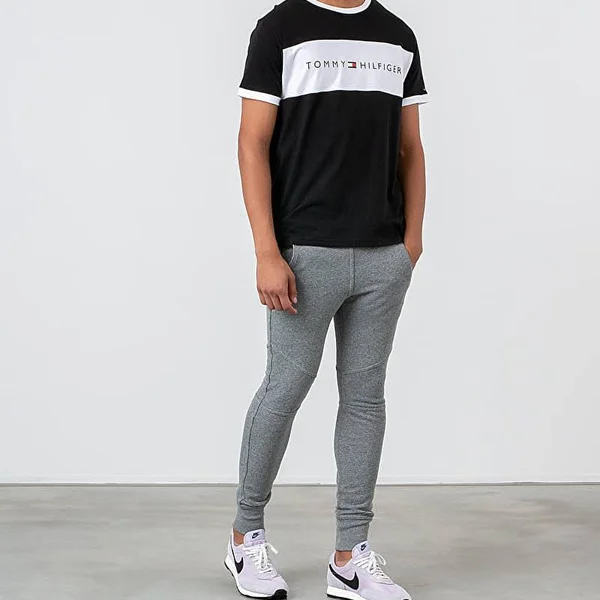 Tommy Hilfiger Logo Flag T Shirt Black