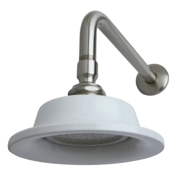 Kingston Brass P60SNCK Victorian Sunflower Showerhead with 12x22 Shower Arm Combo, Brushed Nickel