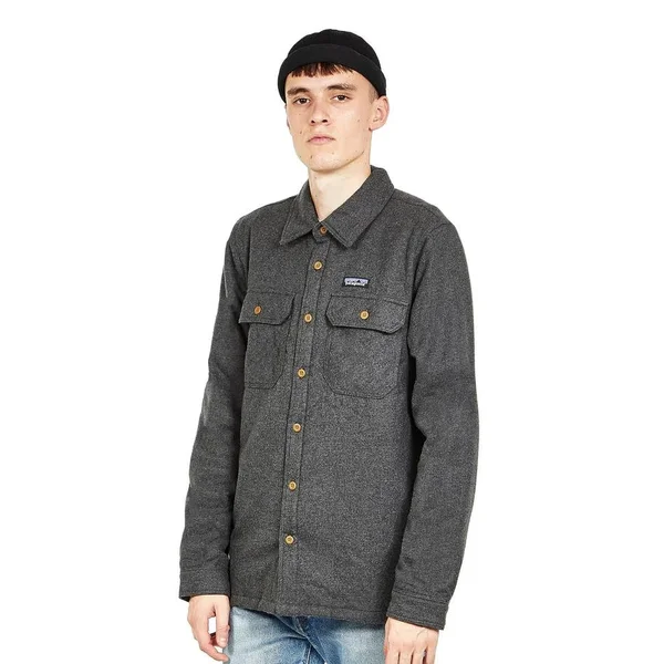 Patagonia Insulated Fjord Flannel Jacket - Men's Forge Grey - L
