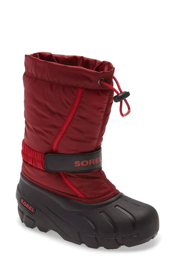 Sorel Youth Flurry Boot - 2 - Red Jasper - Mountain Red