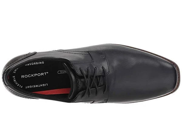 Rockport Slayter Plain Toe (Black) Men's Shoes
