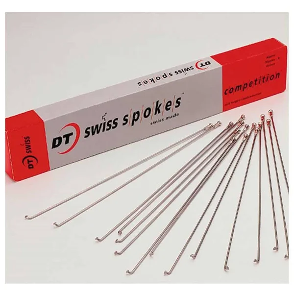 DT Swiss Competition 2.0/1.8 286mm Silver Spokes Box of 100