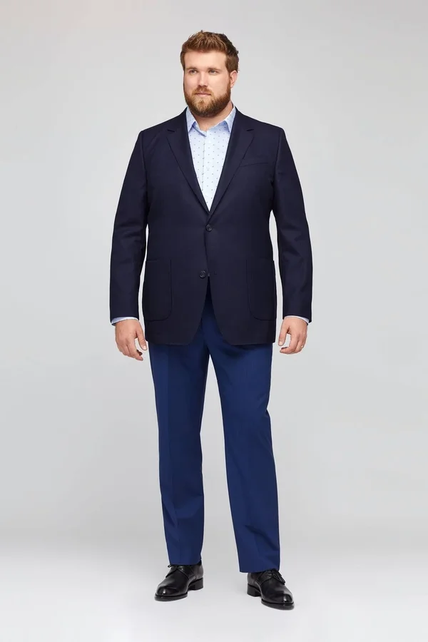 Bonobos Unconstructed Italian Wool Blazer Extended Sizes - Blue
