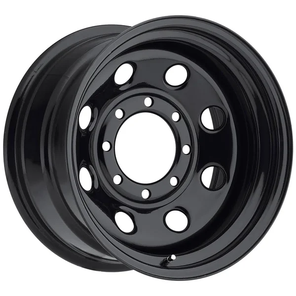 Vision 85 Soft 8 15x8 5x4.75x22 -19mm Gloss Black Wheel Rim 15x22 inch