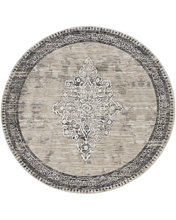 Kas Westerly 7650 Sand/Charcoal Ria Area Rug 9' x 12'