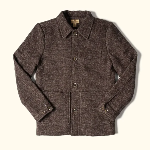Wesley Wool Jacket - Brown - XXL