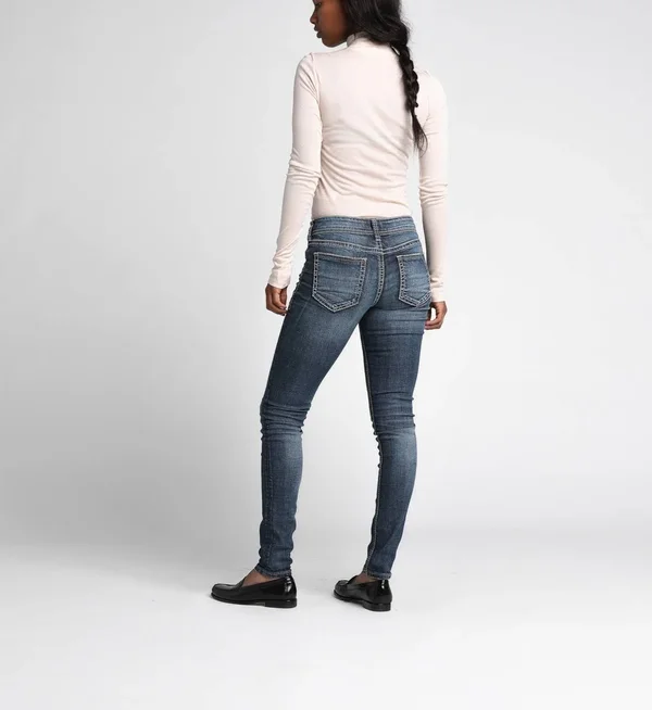 Silver Jeans Co. Elyse Mid Rise Skinny Jeans