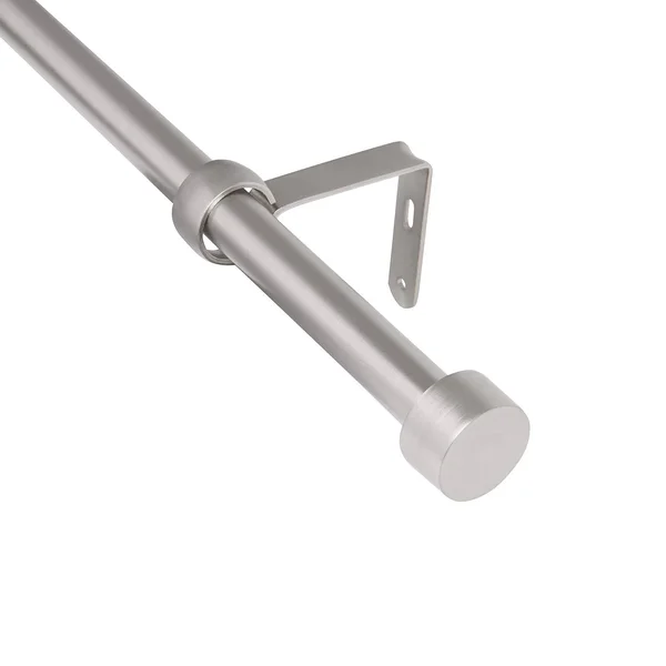 Umbra Cappa Double Solutions Curtain Rod Set Finish: Nickel - Size: 3.5x22 H x 4x22 W x 145.5x22 D