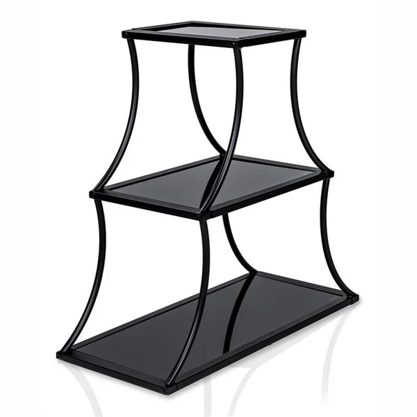 34.13x22 Kurry 3 Shelves Bookshelf Sand Black - miBasics