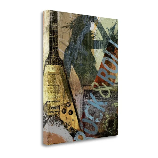 Tangletown Fine Art Rock and Roll by Eric Yang, Giclee Print on Gallery Wrap Canvas, 32x22x40x22