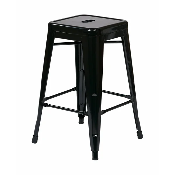 24x22 Steel Backless Barstool (2-Pack) (Red)