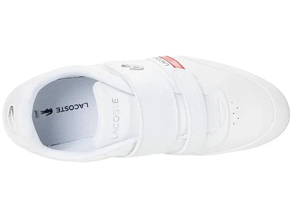 Lacoste Misano Strap 0721 1 Men's Shoes White/Red : 13 M