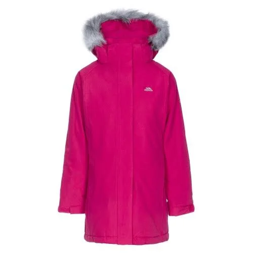 Trespass Childrens Girls Fame Waterproof Parka Jacket, 2-3 Years, Potent Purple