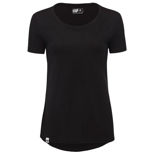 Wuru Wool Company Women's Merino Wool Short Sleeve Shirt, Black, XXL