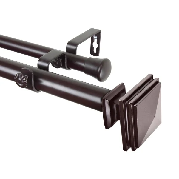 Rod Desyne Bedpost 1x22 Curtain Rod - Light Gold