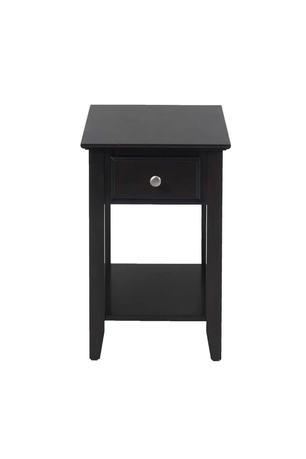 Jofran Chairside Table, Espresso