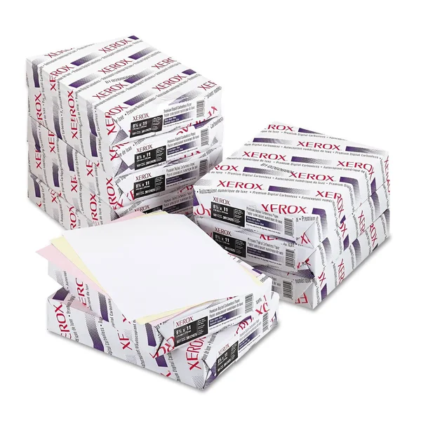 Xerox Bold Digital Carbonless Paper - 8 1/2 x 11, White/Canary/Pink