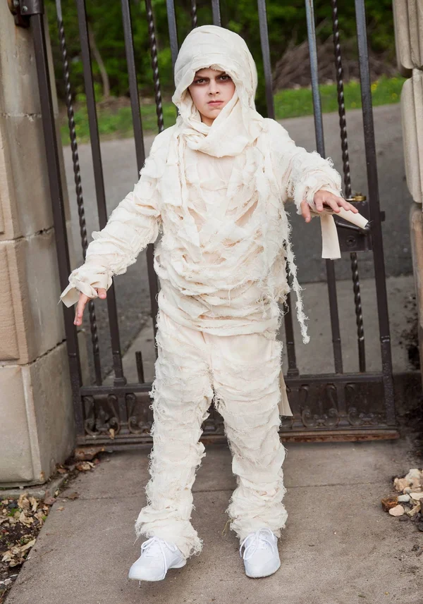 Mummy Costume for Boys, Original Halloween Costume, Kids, Boys, Beige, M, FUN Costumes