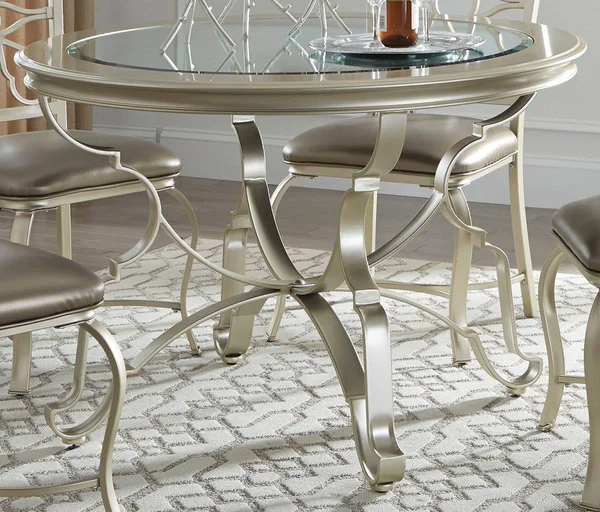 Shollyn Silver Round Dining Table by Ashley