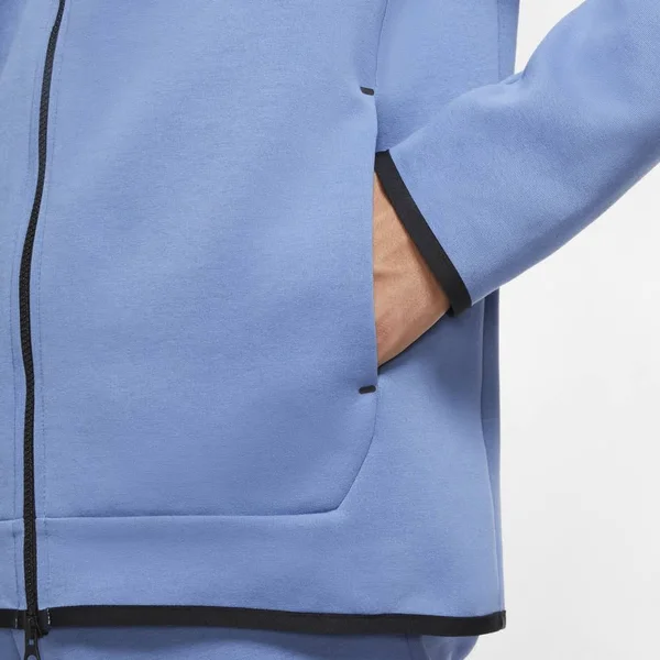 Nike Men's Sportswear Tech Fleece Hoodie Stone Blue/Black 2XL