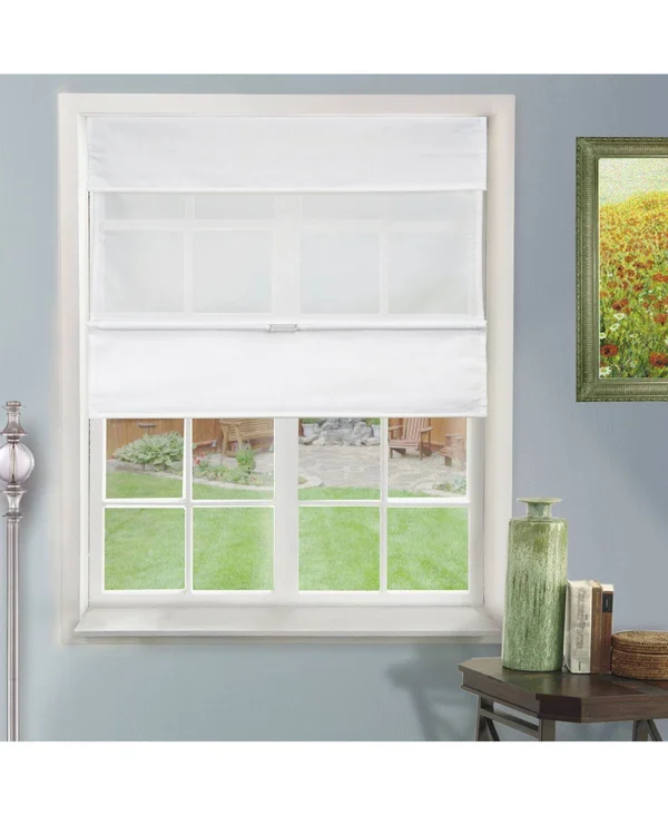 Chicology Daily White 36x22x64x22 Light Filtering Cordless Magnetic Roman Shade
