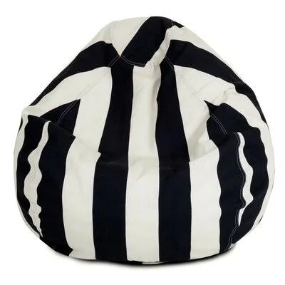 Bean Bag Chair Trule Teen Upholstery Color: Black, Size: 23'' H x 35'' W x 35'' D