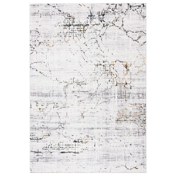 Safavieh Amelia Gorden Abstract Area Rug, Grey/Gold, 4&5 inch x 6&5 inch