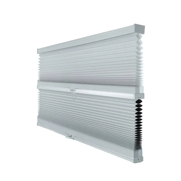 Chicology Cut-to-Width Gray Sheen 9/16 in. Light Filtering and Privacy Cordless Cellular Shade - 52.5 in. W x 48 in. L, Gray She