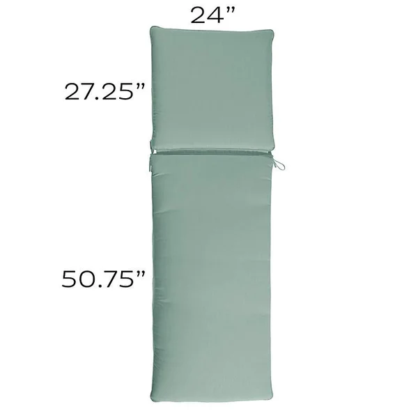 Replacement Chaise Cushion - 24x78 Canvas Red Sunbrella - Ballard Designs
