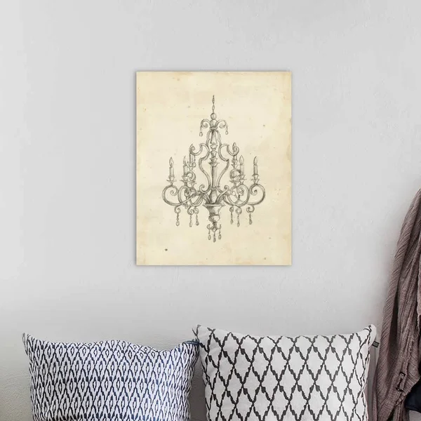 Classical Chandelier III - Canvas Wall Art, 16x20, Great Big Canvas