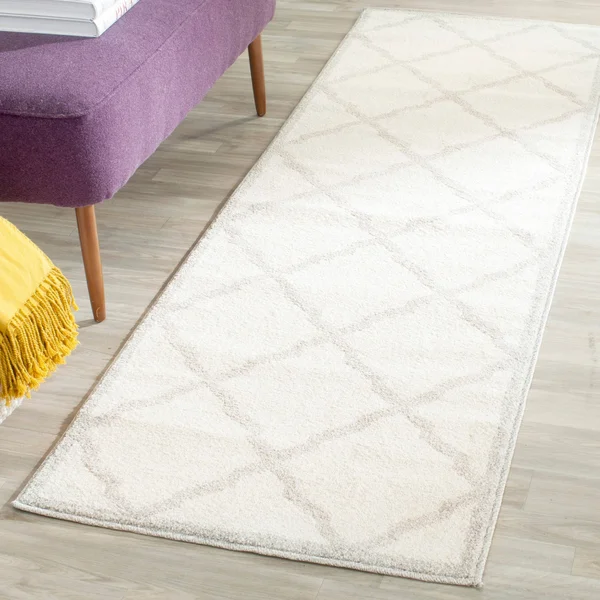 Safavieh 5& x 5& Square Amherst AMT421B Light Grey, Beige Rug