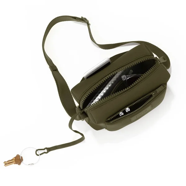 Dagne Dover Micah Water Resistant Neoprene Crossbody Bag - Green