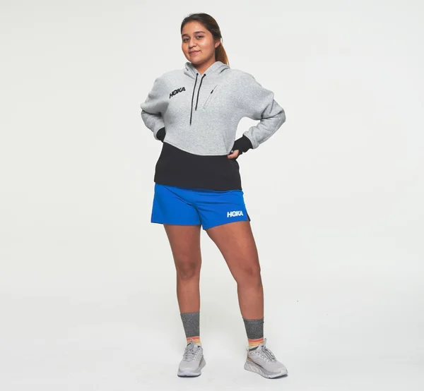 Hoka Women's Hoodie in Grey, Size Xs