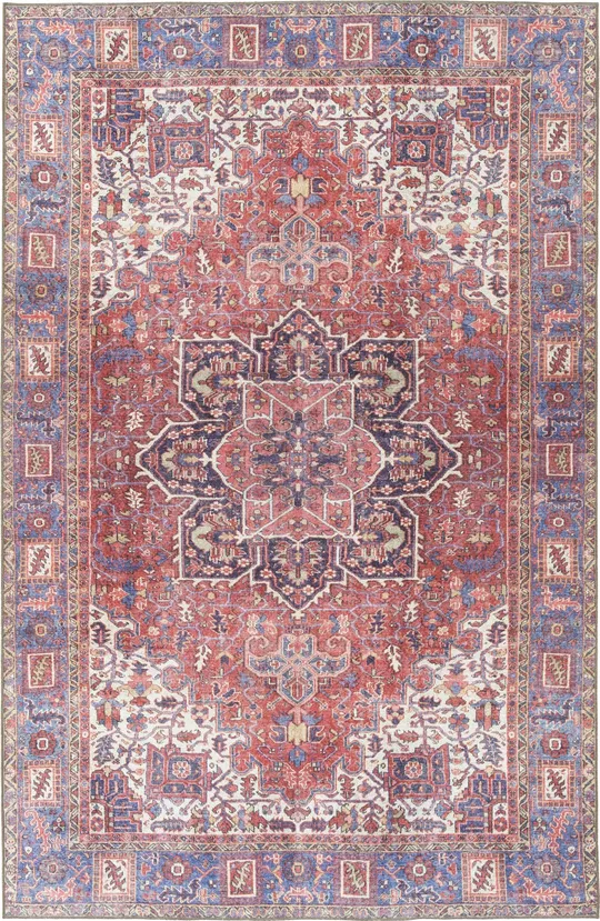 Kaleen Boho Patio Boh04-25 Red 3& x 5& Area Rug