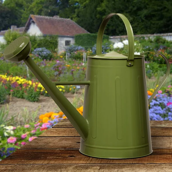 CC Christmas Decor 17x22 Green Handcrafted Antique Watering Can 33368063
