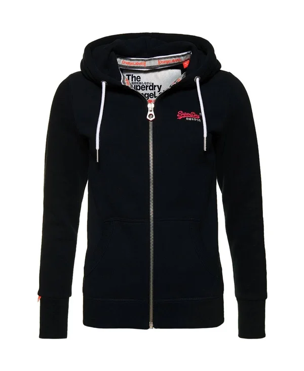 Superdry Orange Label Zip Hoodie - Gray - Hoodies