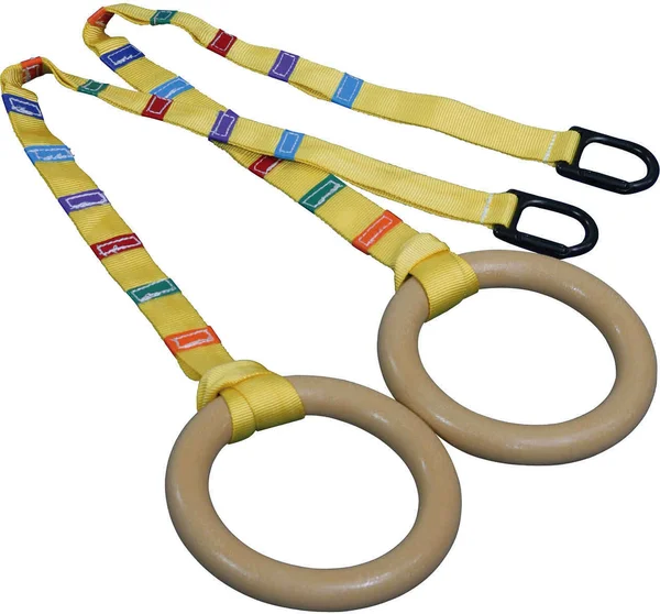 Tumbl Trak Standard Gymnast Rings with Easy Adjust Strap, 9.5-Inch