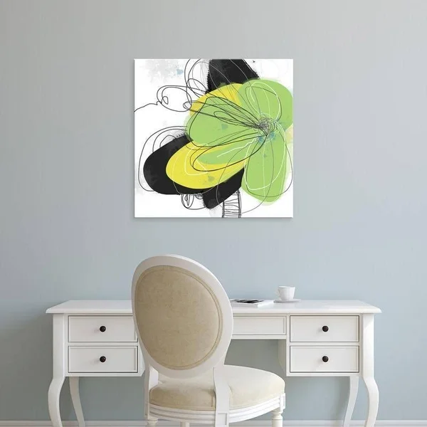 Easy Art Prints Jan Weiss's 'Joyful Soul 2' Premium Canvas Art - 12 x 12 - Modern Black Frame