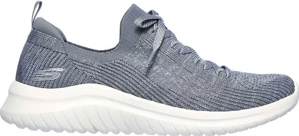 Skechers Women's Ultra Flex 2.0 - Flash Illusion Sneakers, Gray, 8.5