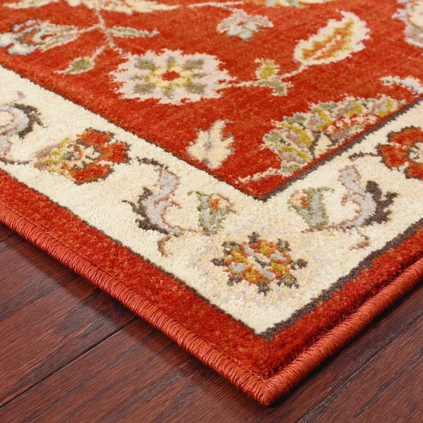 Oriental Weavers Casablanca 5317d 5&3x22 x 7&6x22 Red, Beige Rug