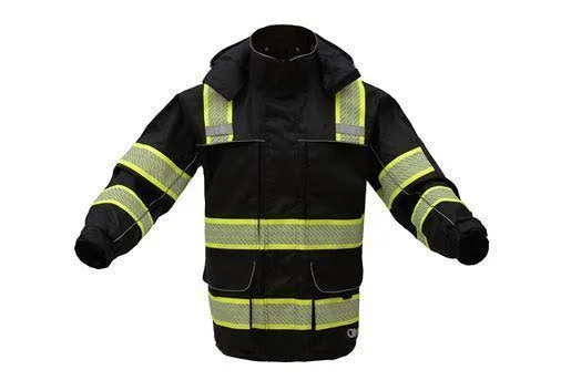 Onyx 3-in-1 Performance Winter Parka Jacket with Reflective Tape - Black, 4X-Large, Brite Safety